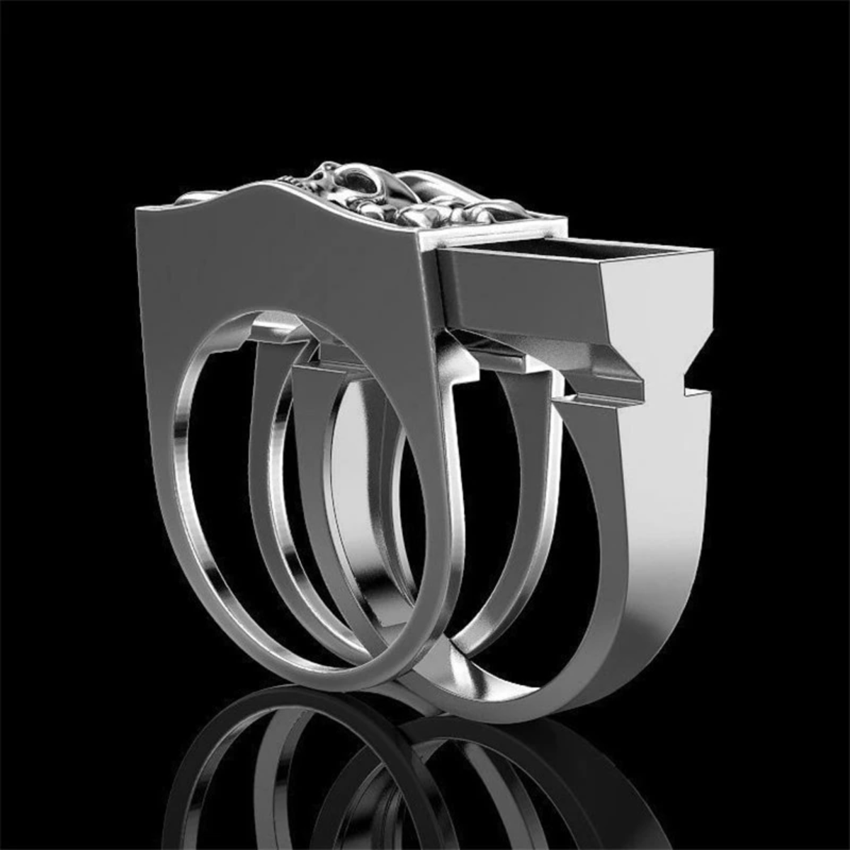 SKULL RING WITH HIDDEN COMPARTMENT 5
