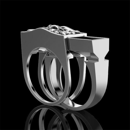 SKULL RING WITH HIDDEN COMPARTMENT 5