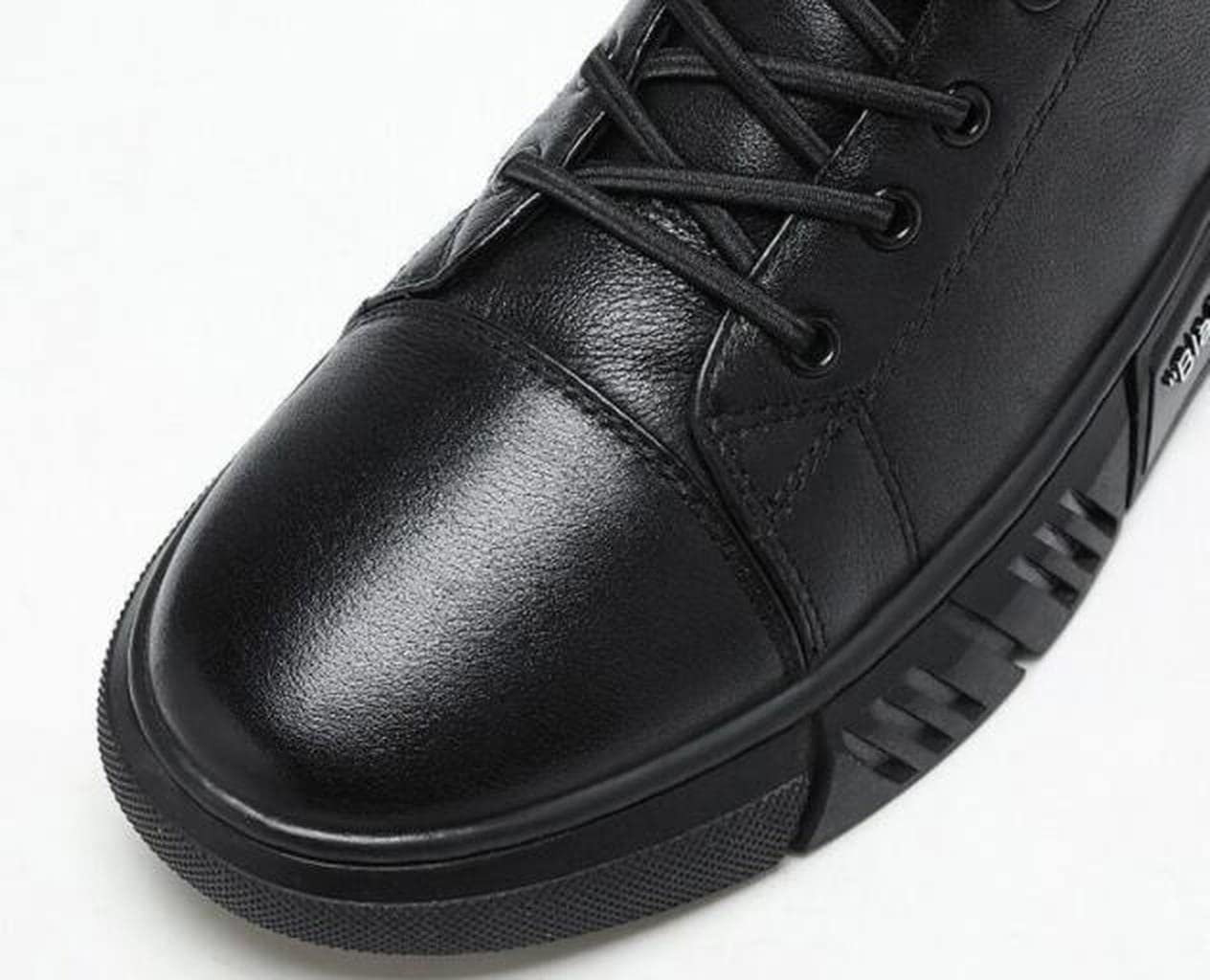 MEN BLACK LEATHER BOOTS 5