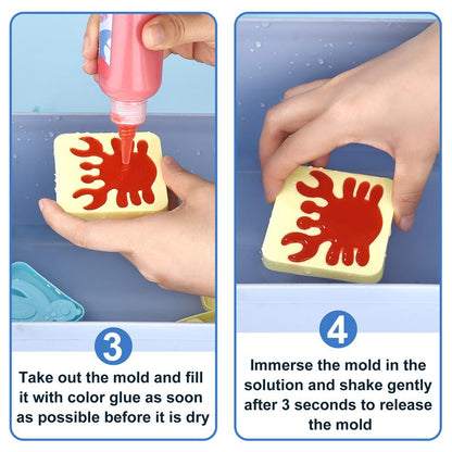 Children's DIY Aqua Fairy Marine Life 6 Shapes Mold Water elf Set 5