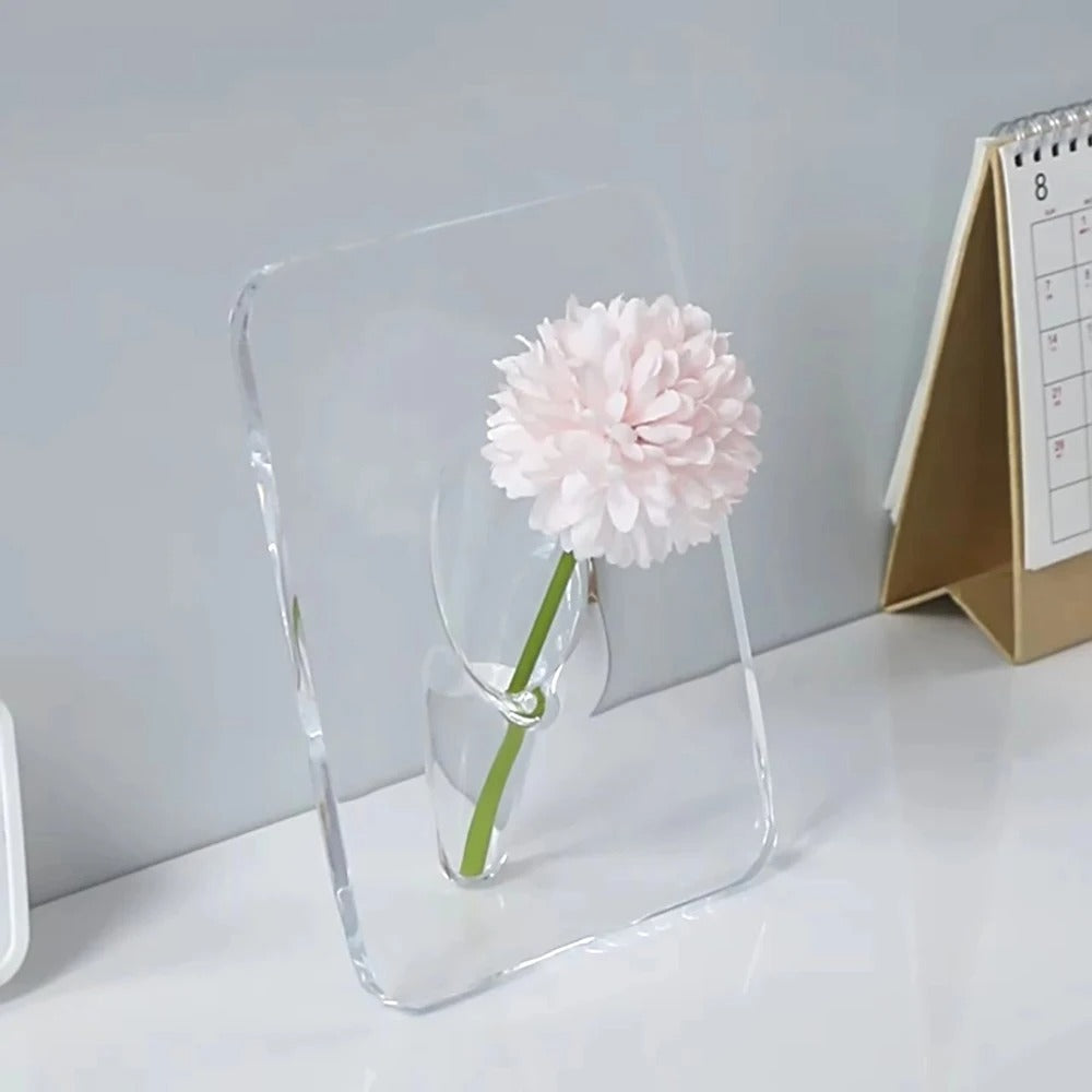 Photo Frame Shaped Clear Acrylic Flower Vase 5