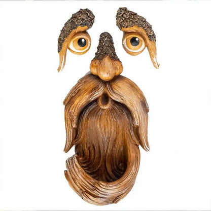 Unique Bird Feeders for Outdoors-Old Man Tree Art 5