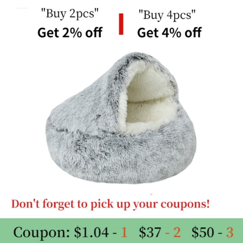 Plush Pet Cat Bed 5