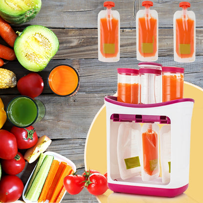 DIY Baby Food Squeeze Station 5
