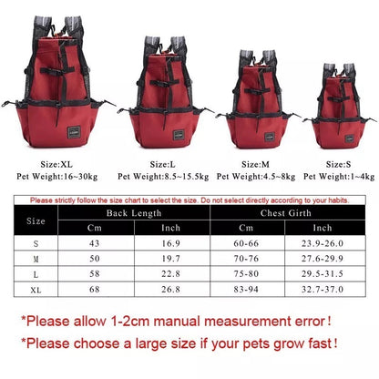 Dog Backpack Sack Carrier 5