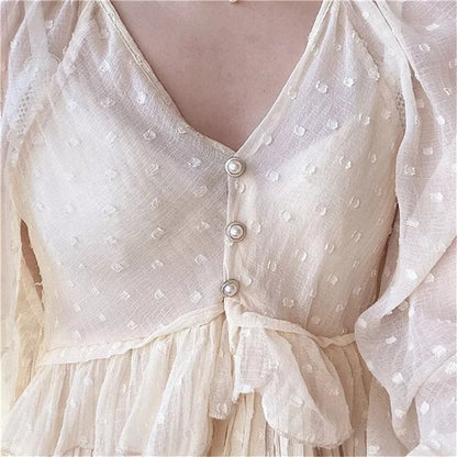 Pearl Cover Up Brooch Buttons Set 5