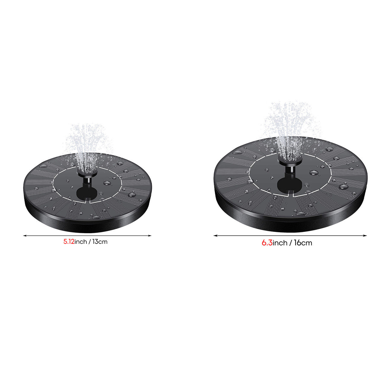 Solar Powered Bird Bath Water Fountain 5