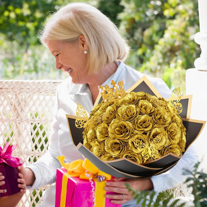 DIY Glitter Rose Bouquet 5