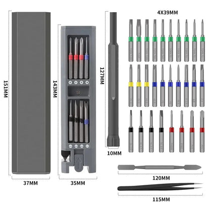 Rechargeable Precision 2 Gears Torque Power Screwdriver Set 5