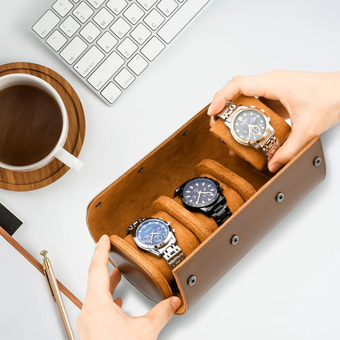 PU Leather Watch Roll 5