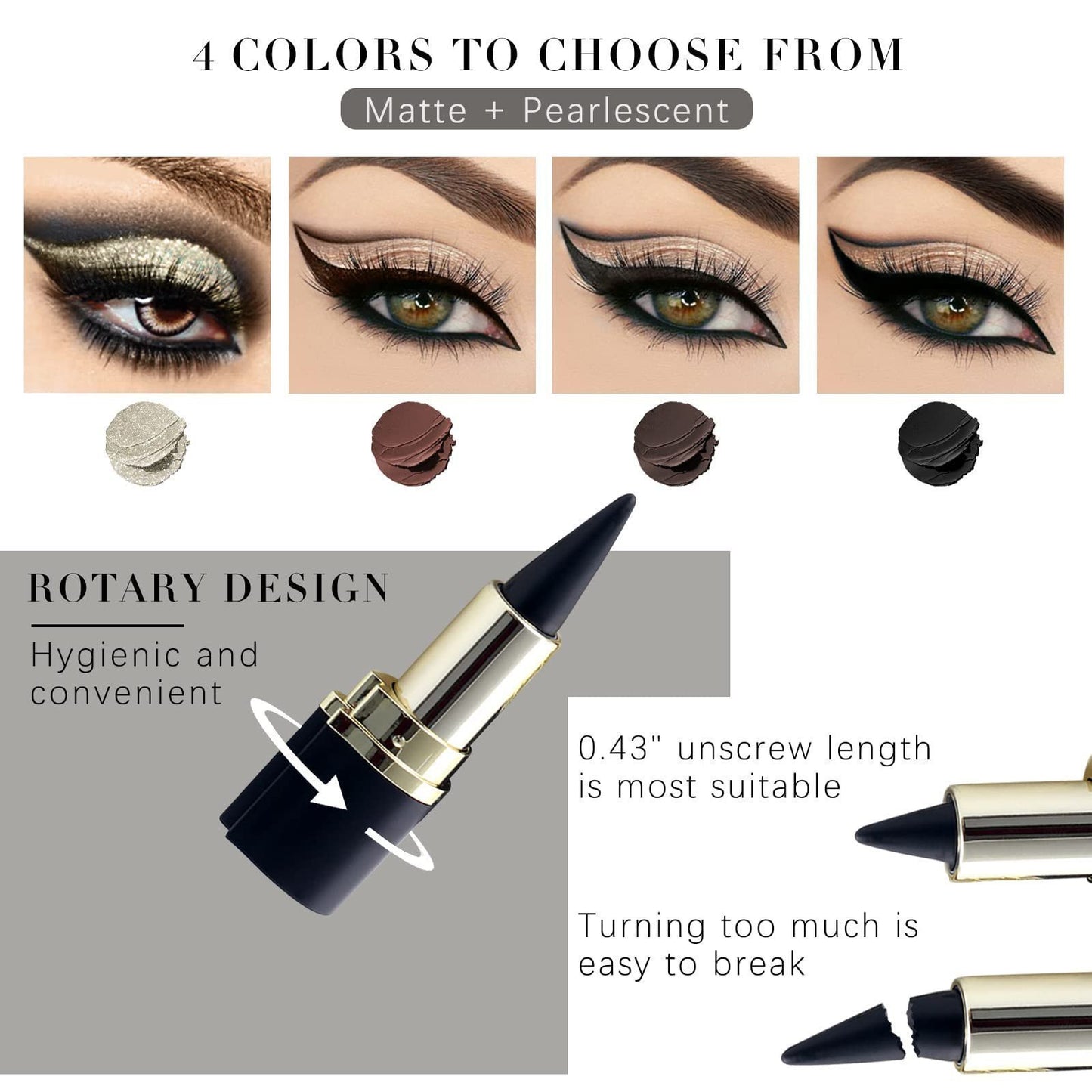 Natural Matte Waterproof Long-lasting Quick-Dry Eyeliner Pen 5