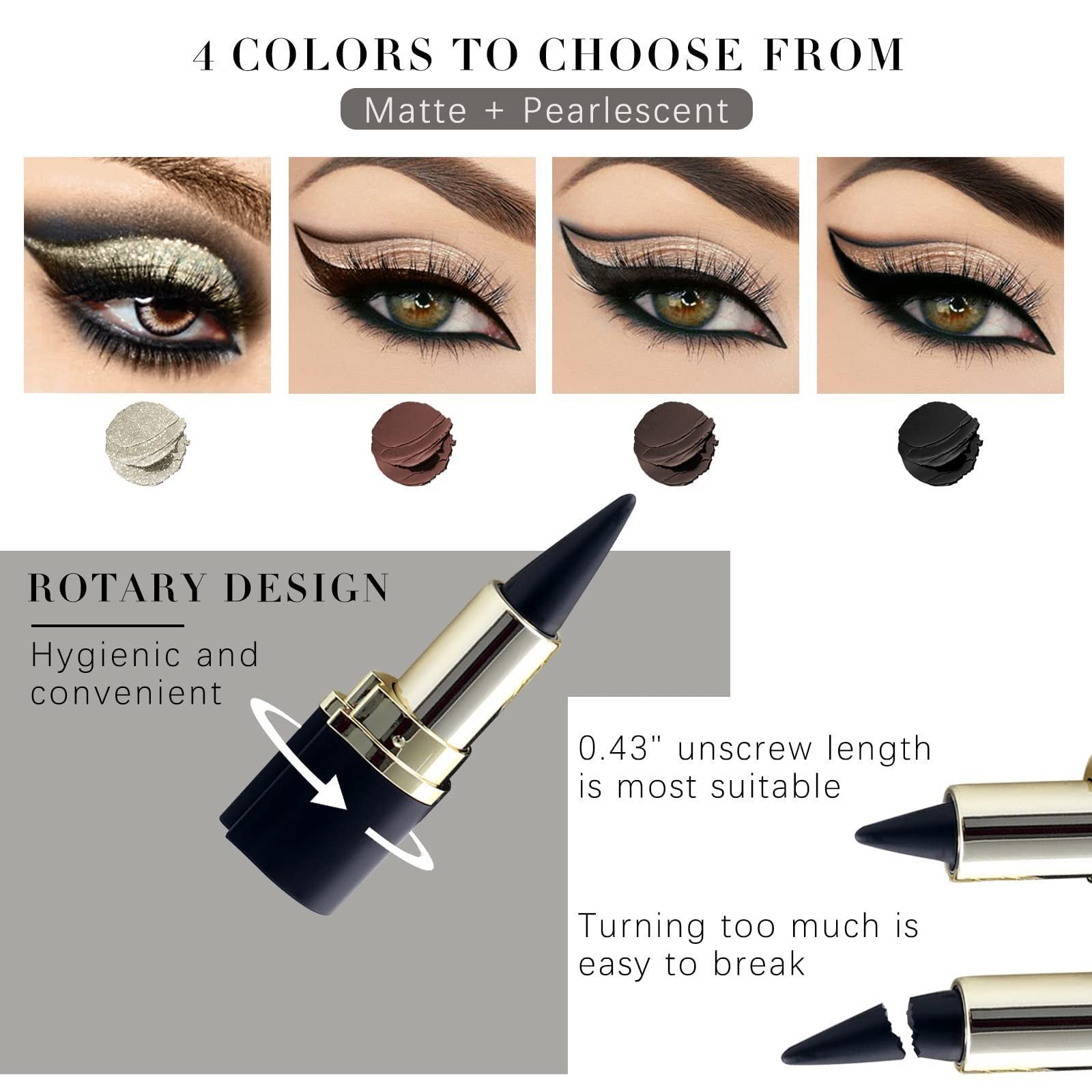 Natural Matte Waterproof Long-lasting Quick-Dry Eyeliner Pen 5
