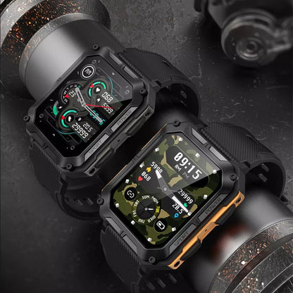 Indestructible Stainless Steel Military Style Rugged Smartwatch 5