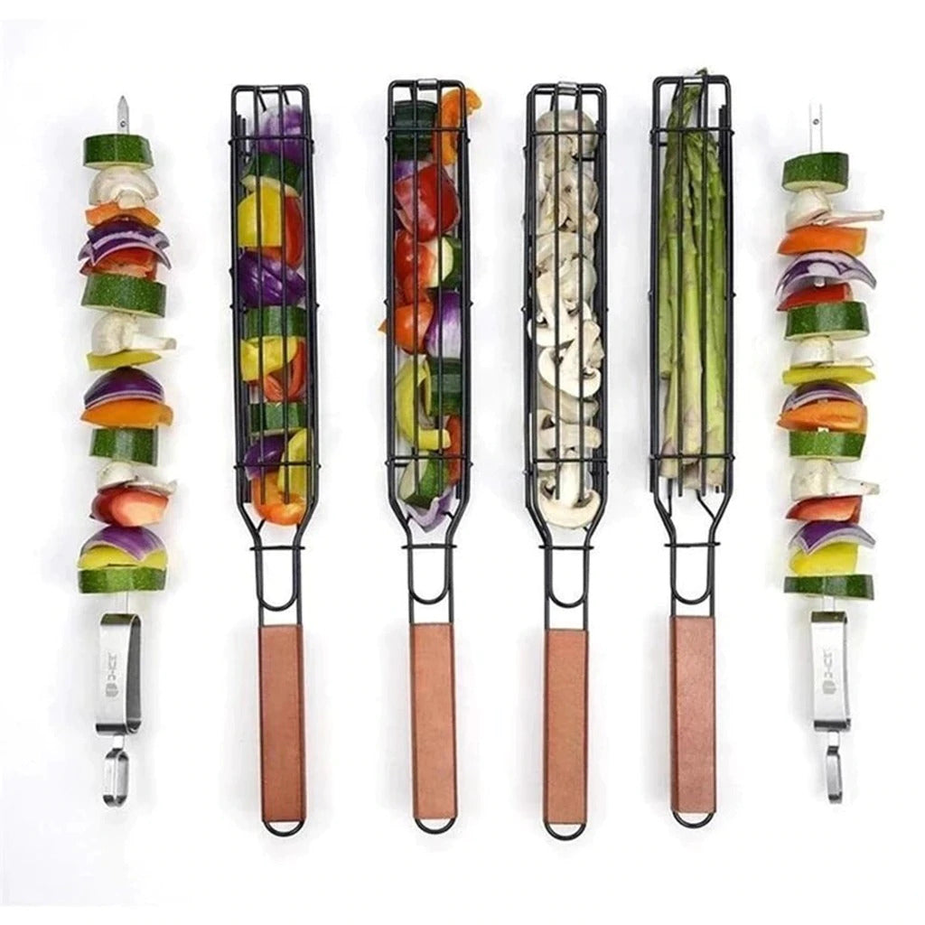 Easy Reusable Kebab Barbecue Basket 5