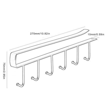 Under-Cabinet Hanger Rack- 2PCS 4