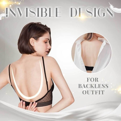 Starry Bra - Low Back Wireless Lifting Lace Bra 5