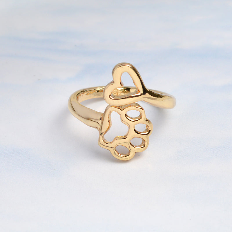 Paw & Heart Ring 5