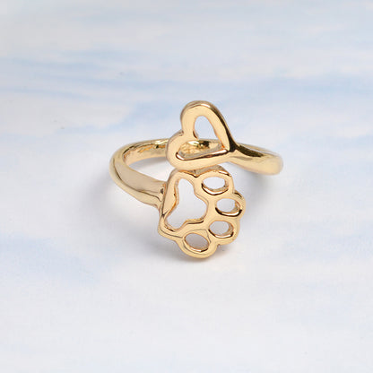 Paw & Heart Ring 5