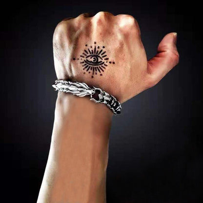 Mens Viking Dragon Keel Chain Link Bracelet 5