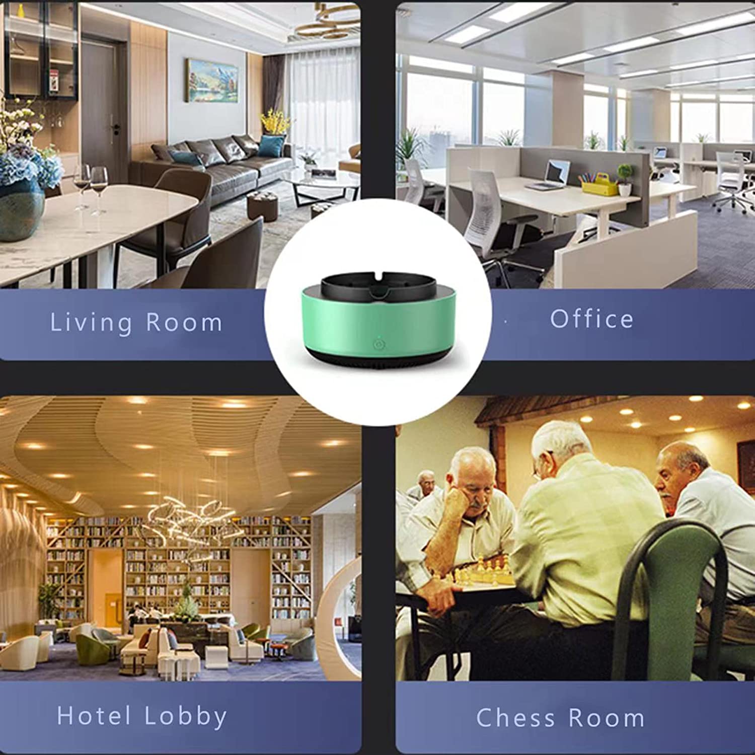Smokeless Air Purifier Filter Ashtray 5