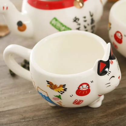 Lucky Cat Tea Set 5