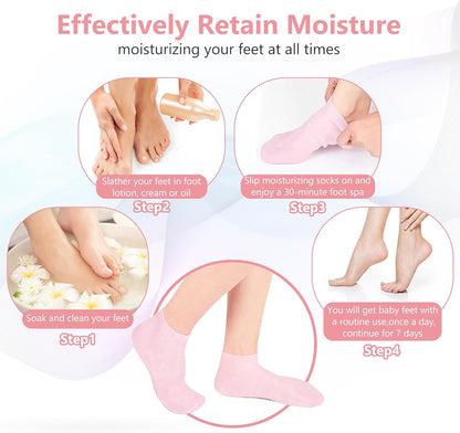 Ultra-Soft Silicone Gel Moisturizing Socks 3