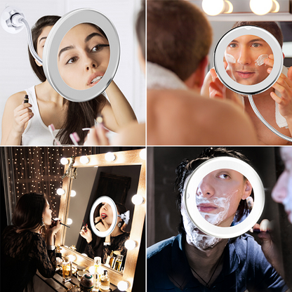 10x Magnifying LED Lighted Makeup Mirror 5