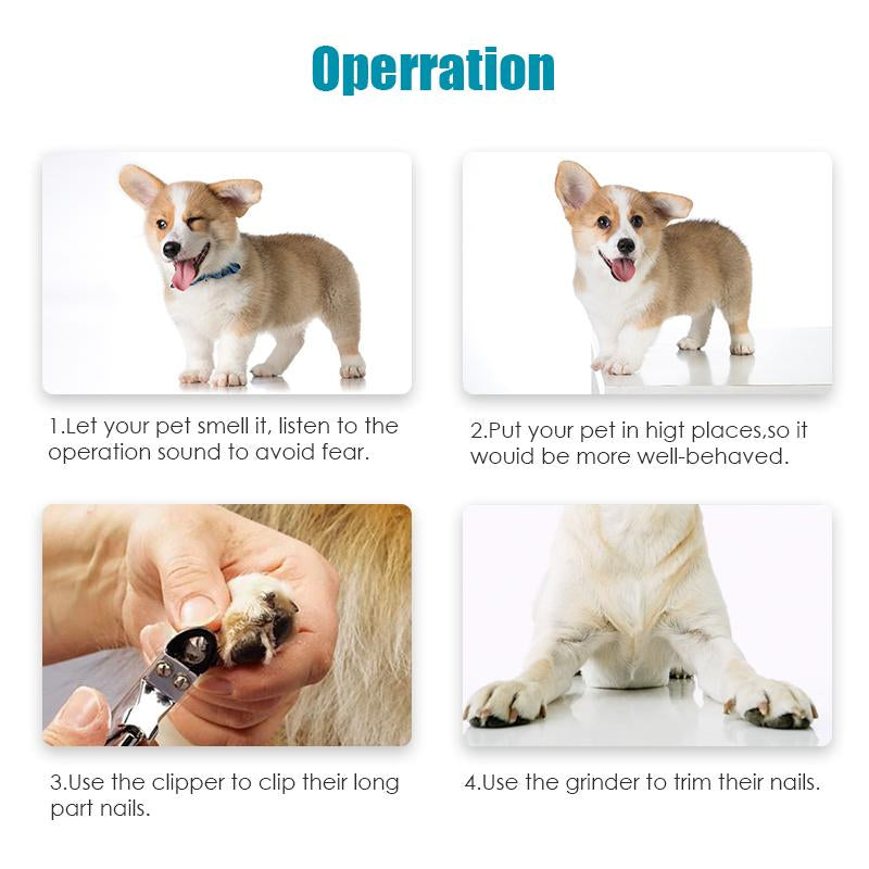 Premium Rechargeable Painless Pet’s Nail Grinder 5