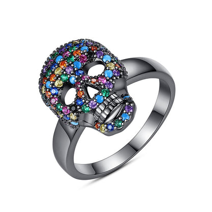 CRYSTAL SKULL RING 4