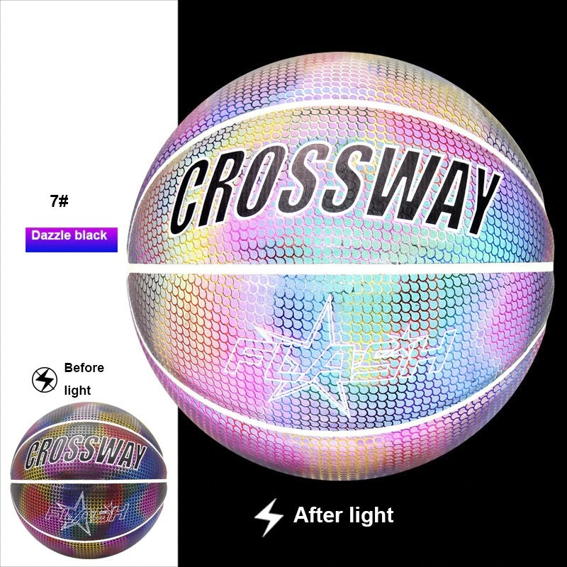 HOLOGRAPHIC REFLECTIVE GLOWING BASKETBALL 5