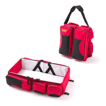 3 in 1 Multi Purpose Diaper Bag Cum Baby Bassinet 5
