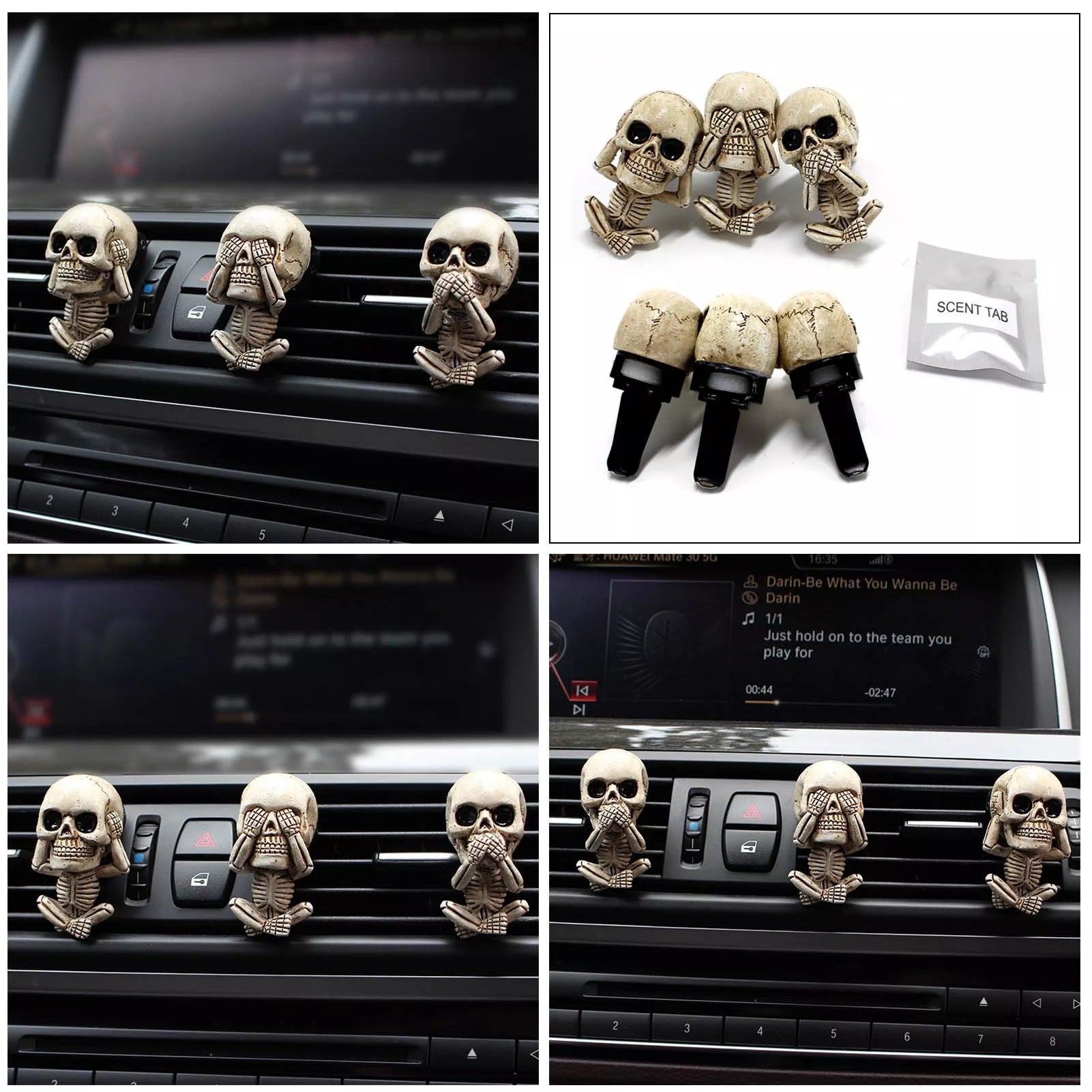 Evil Skull Trio Statue 3 Sets 5