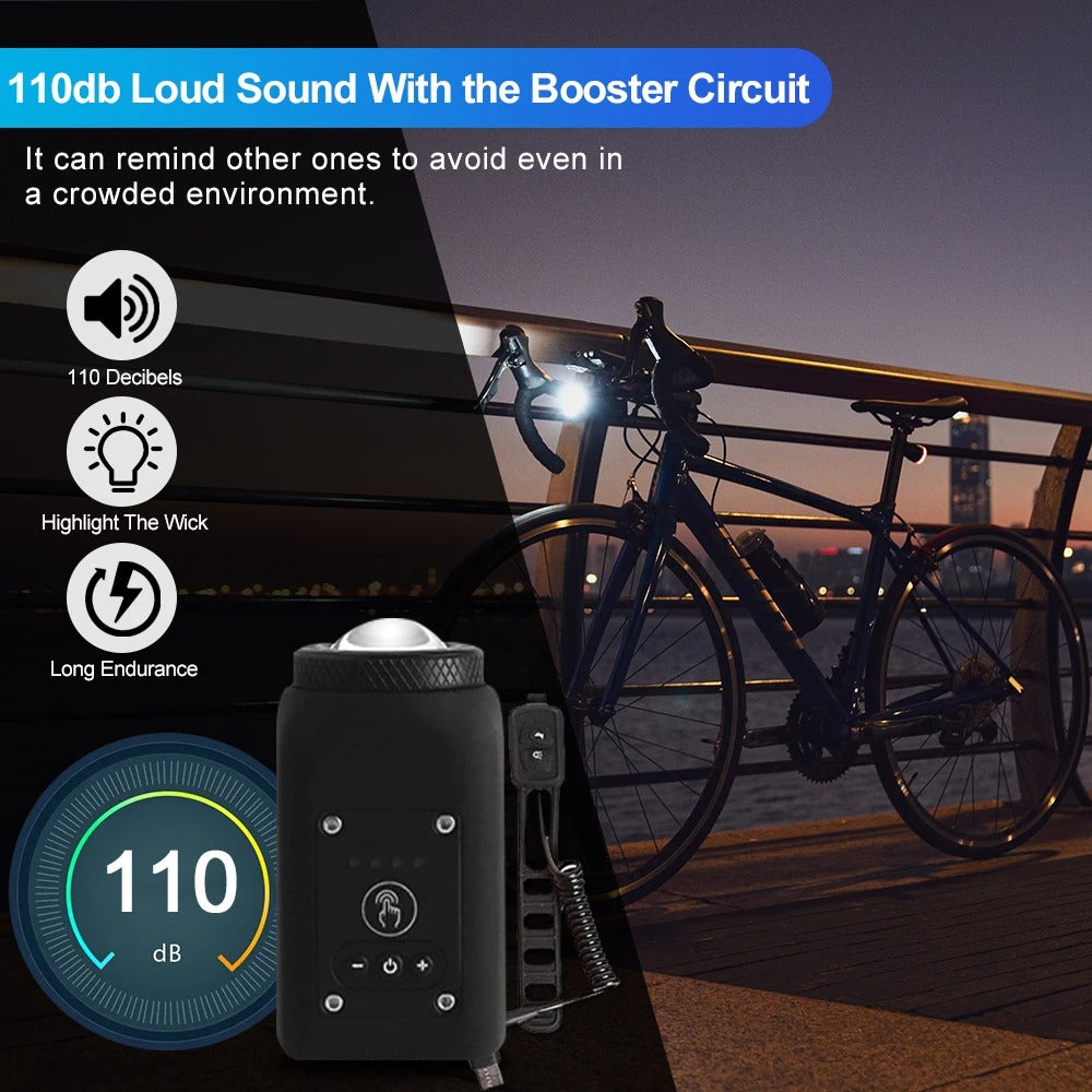 2-in-1 Bicycle Light and Horn 5