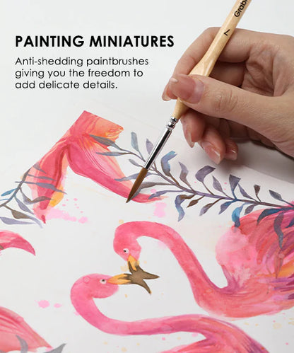 Miniature Detail Paint Brush Set 5