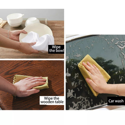 Wave Pattern Fish Scale Cloth Rag-5pcs 5