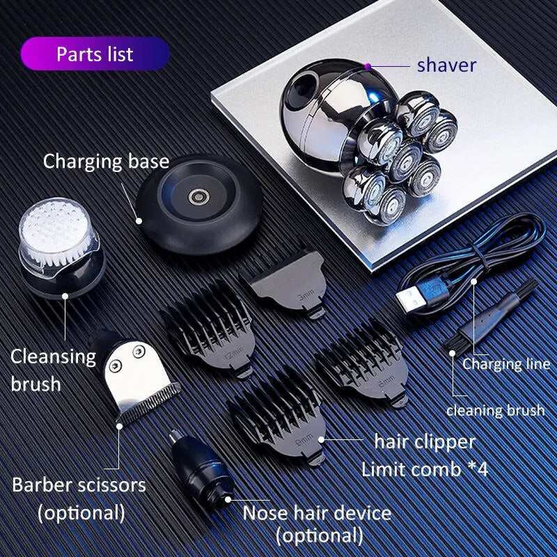 7D Floating Electric Head Shaver 5