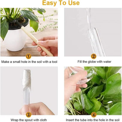 Bird Shaped Plant Self Watering Glass Globes 5