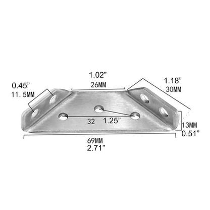 Universal Stainless Steel Furniture Corner Connector (4 Pcs) 5