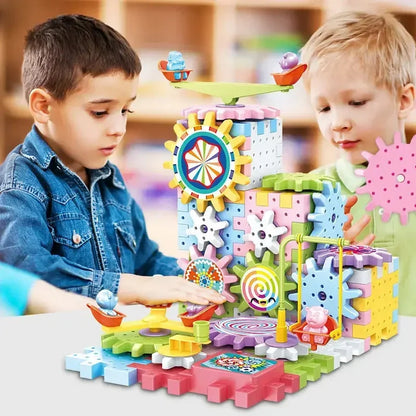 Educational STEM Electric Gears Blocks Toy 5