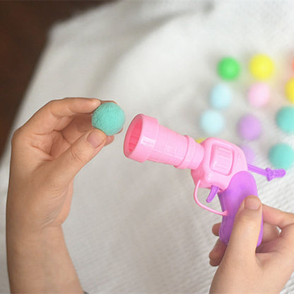 Cat Plush Silent Ball Gun Interactive Toy 5