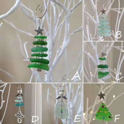 Sea Glass Christmas Tree Ornament 5