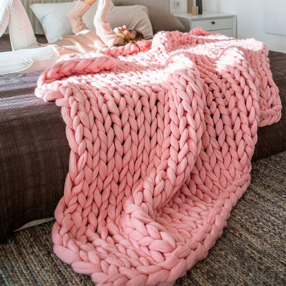Handmade Chunky Knit Blanket 5