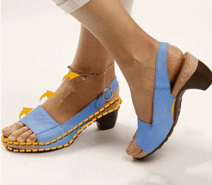 Comfortable Elegant Low Chunky Heel Shoes 5