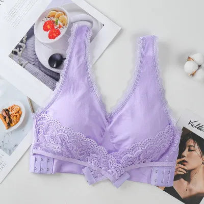 Comfy Corset Front Cross Side Buckle Lace Bras 5