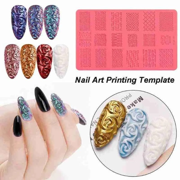 4D Sculpture Nail Art Mold Set 5
