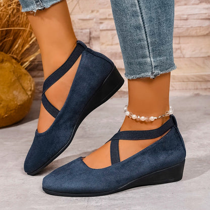 COMFY CLOSED WEDGE SLIP-ON SHOES 5