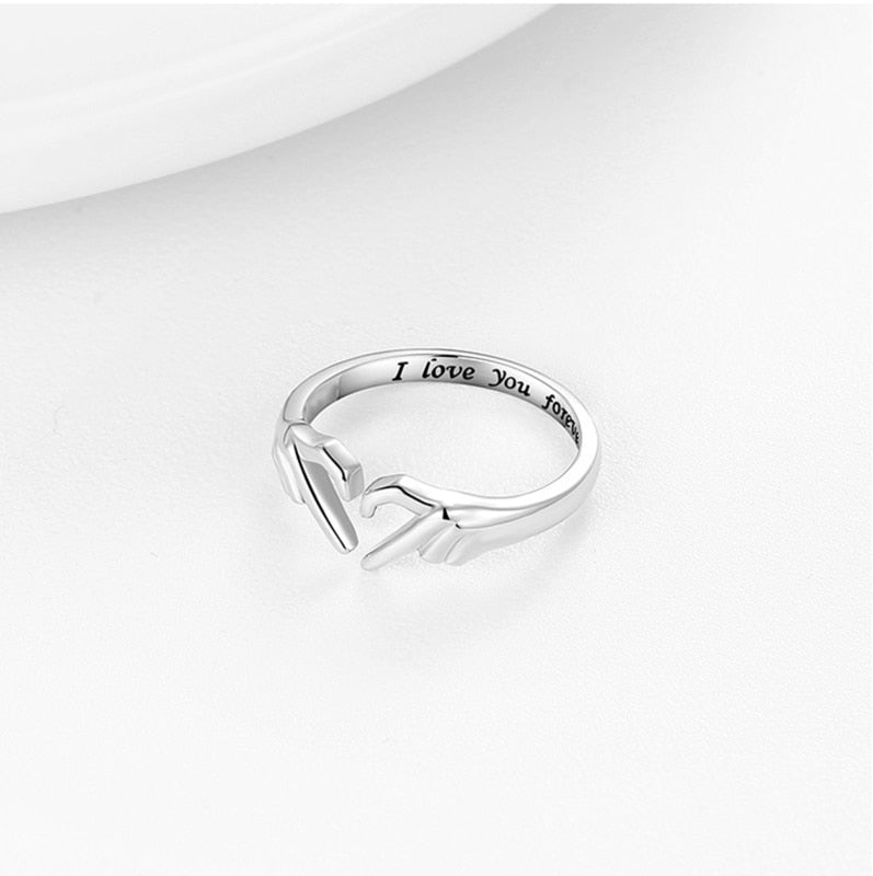 ‘I Love You Forever’ Heart Ring 5