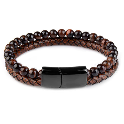 Tiger Eye Natural Lava Bracelet 5