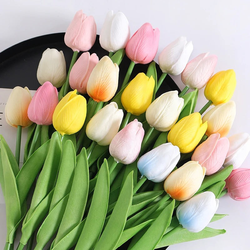 Real Touch Faux Tulips-10PCS 5