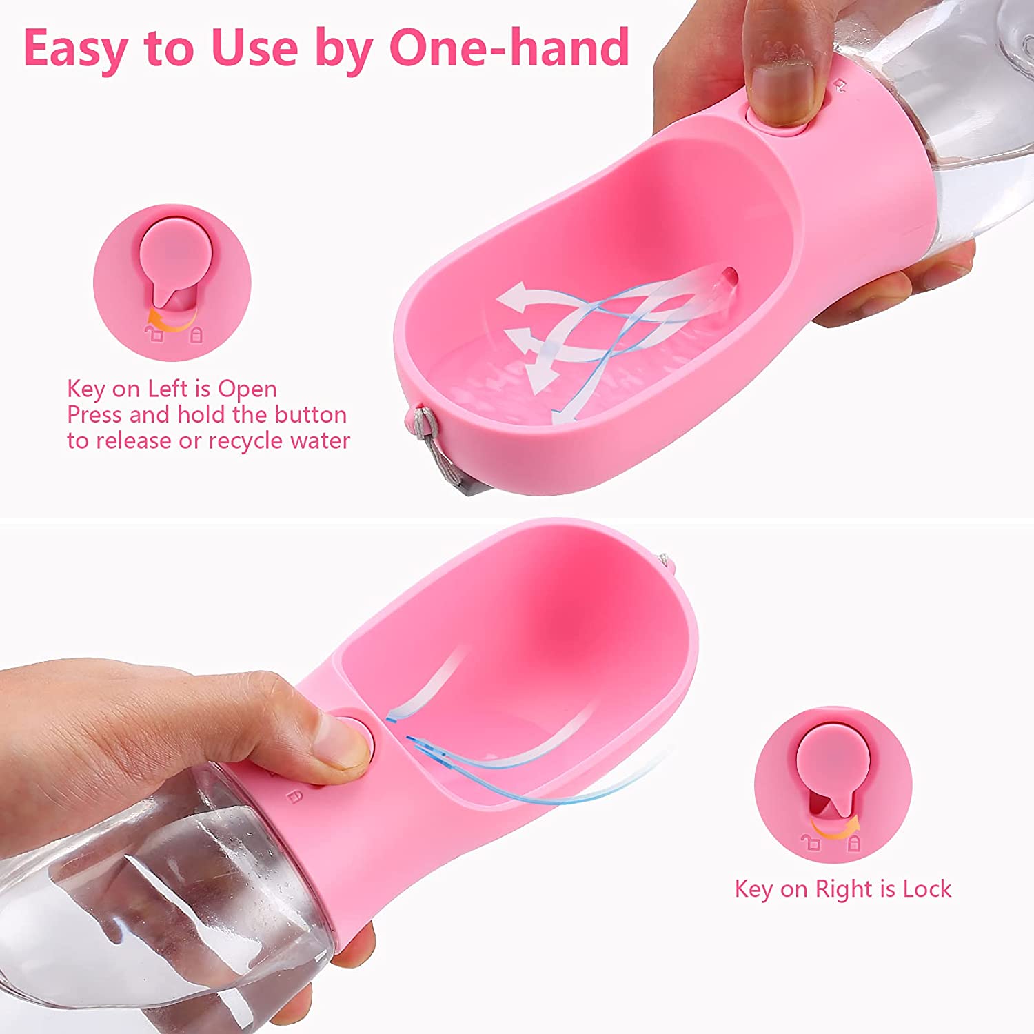 Portable Dog Water Bottle Feeder 5